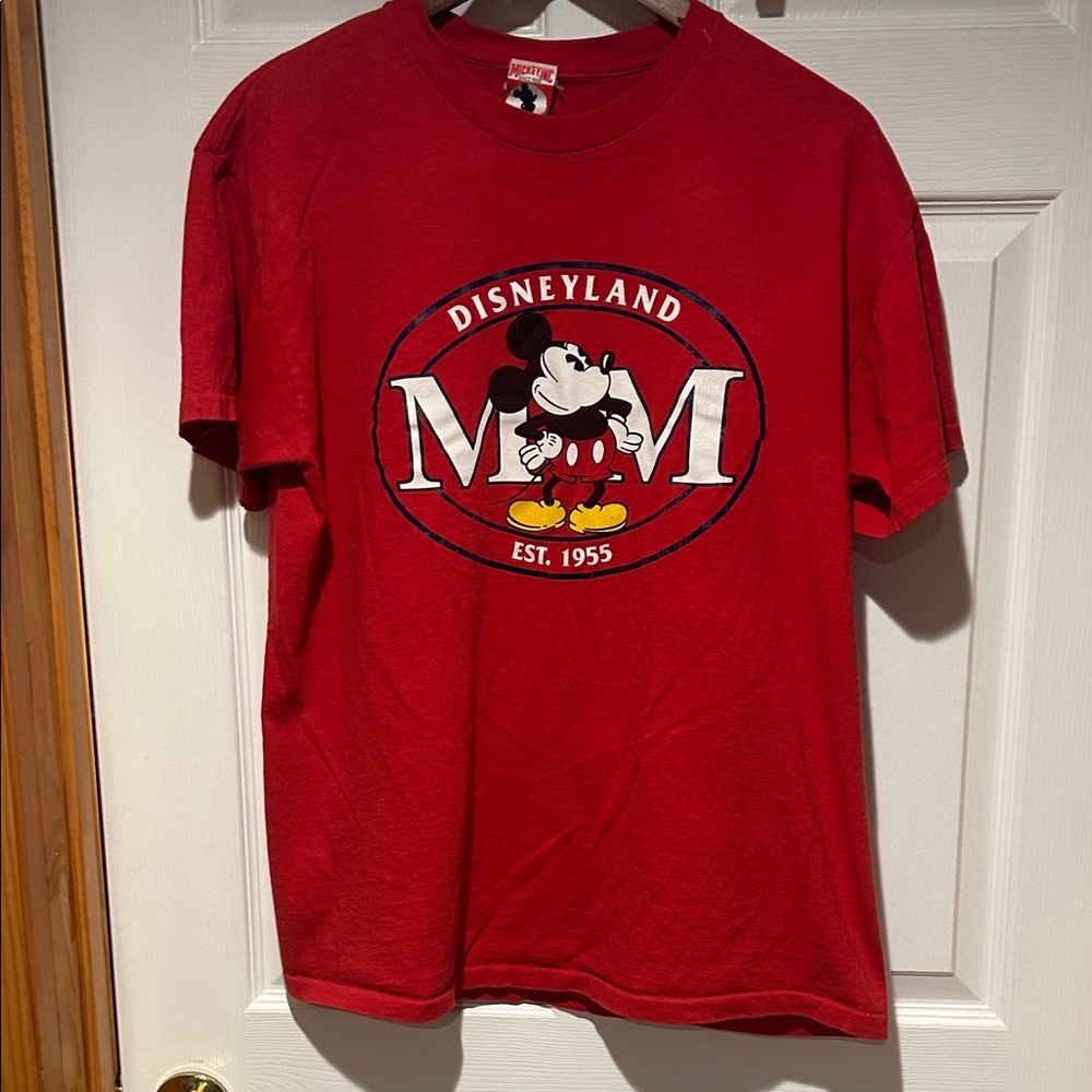 Vintage Disney Red Disneyland Mickey Mouse women’s Tee